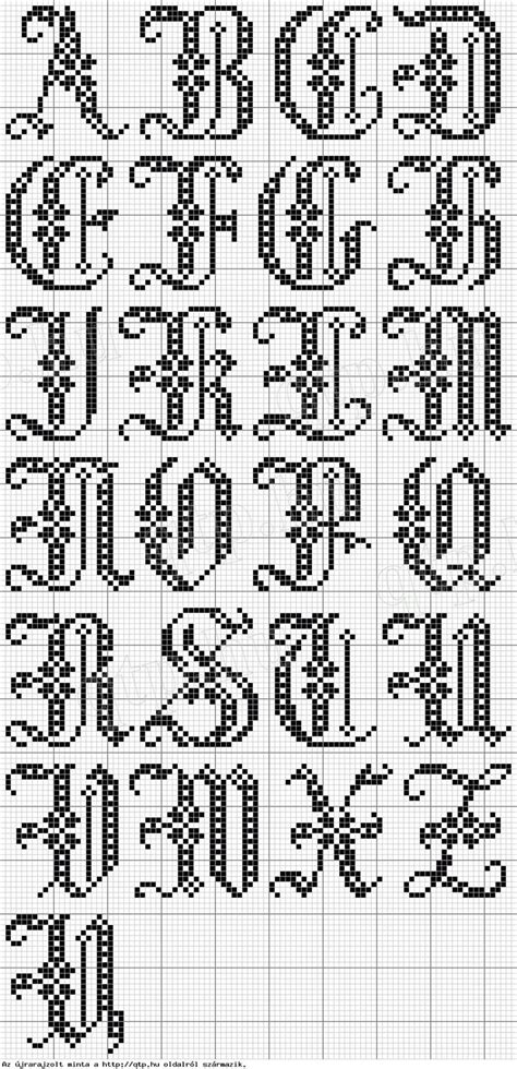 Free Alphabet Cross Stitch Patterns Cross Stitch Alphabet Batang All