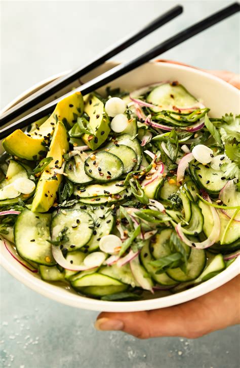 Easy Asian Cucumber Salad No Spoon Necessary