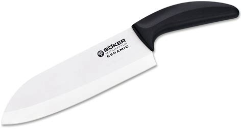 Boker Ceramic Santoku Knife 7125 White Blade Delrin Handle