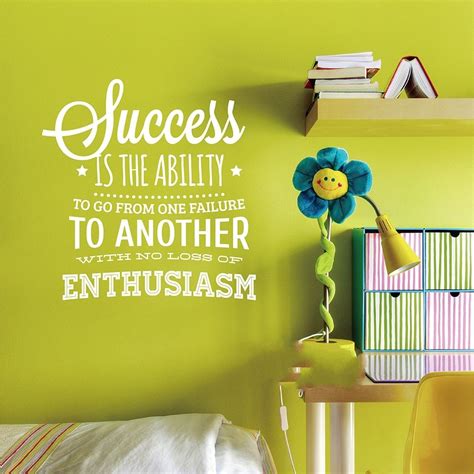 Inspirational Wall Sticker Quote Success Is The Ability Wall Decal