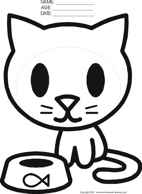 Get Free Printable Cartoon Cat Coloring Pages Pictures Colorist