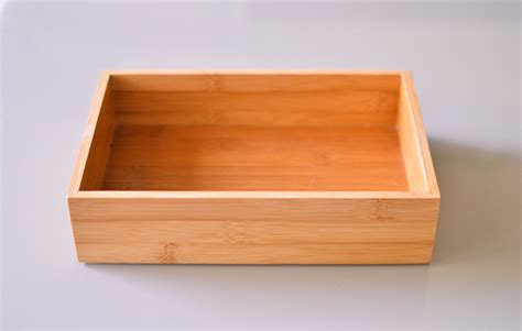 Custom Multifunctional 5 Piece Bamboo Storage Box Drawer Organizer Set