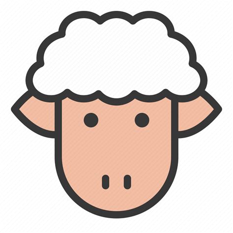 Animal Cute Face Farm Head Lamb Sheep Icon Download On Iconfinder