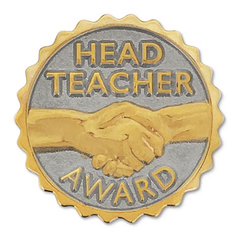 Head Teacher Award Badge By School Badges Uk