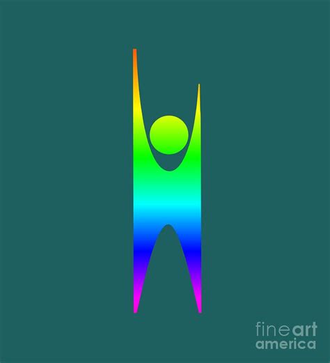Rainbow Secular Humanism Symbol Digital Art By Frederick Holiday Fine