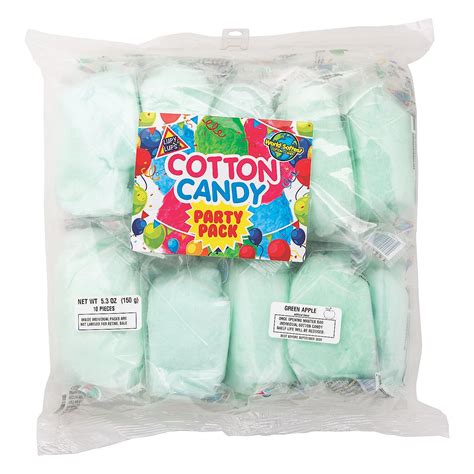 Green Cotton Candy Favor Packs In 2020 Cotton Candy Favors Cotton