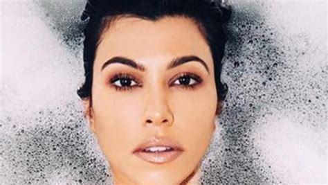 Kourtney Kardashian Posts A Nude Bathtub Selfie On Her Instagram