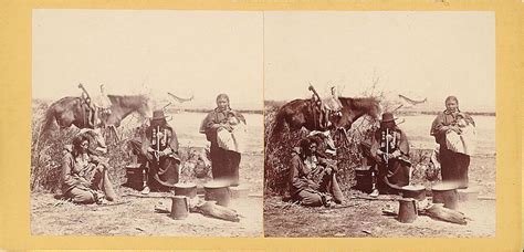 group of indians on the laramie river alexander gardner wyoming