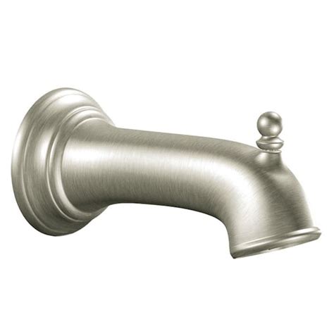 Moen Diverter Tub Spout With Slip Fit Connection In Brushed Nickel
