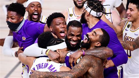 Nba Les Los Angeles Lakers Sacrés Champions Nba Contre Miami Lebron James Mvp Des Finales
