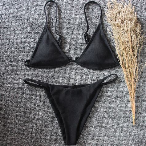 melphieer lady s 2018 black sexy brazilian bikini set thong bikinis summer beach wear swimsuit