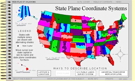 State Plane Coordinates In The Usa