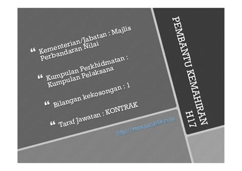 Permohonan ini ditujukan kepada warganegara malaysia untuk mengisi kekosongan kerja kosong majlis perbadaran kulai terkini. Jawatan Kosong Kerajaan Majlis Perbandaran Nilai