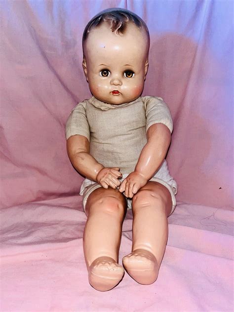 Vintage Ideal Baby Doll Composition And Cloth Marked Ideal Ebay