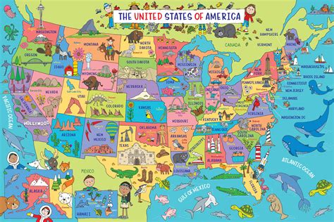 Usa Map Kids Floor Puzzle 48 Pieces Avid Bookshop