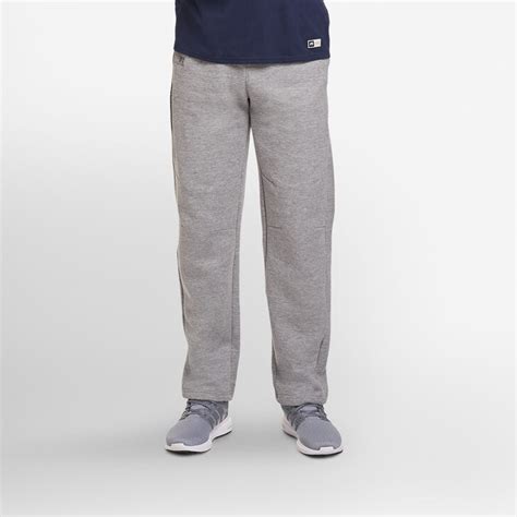 Mens Cotton Rich Open Bottom Sweatpants With Pockets Russell Us