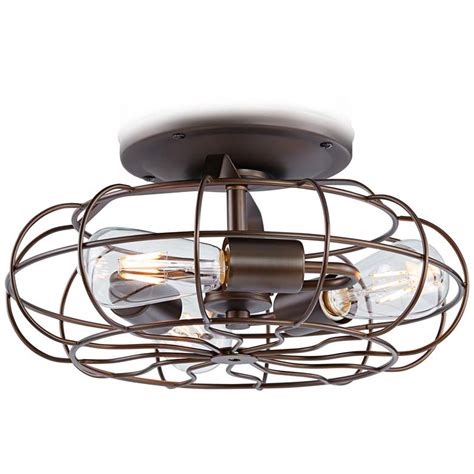 In order to disconnect this type of connection, you simply unplug the connectors from each other. Rubbed Bronze Vintage Cage LED Ceiling Fan Light Kit ...