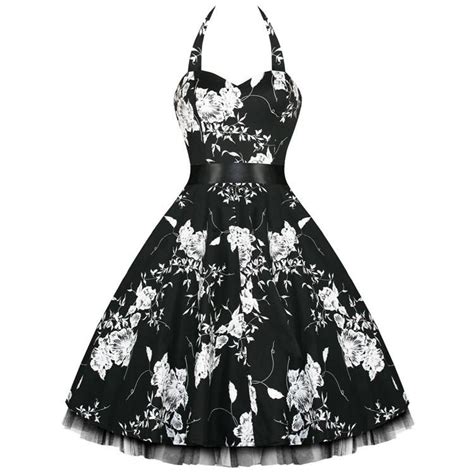 Hearts And Roses London Flower Halter S Rockabilly Vintage Dress Pinup Party Swing Prom S