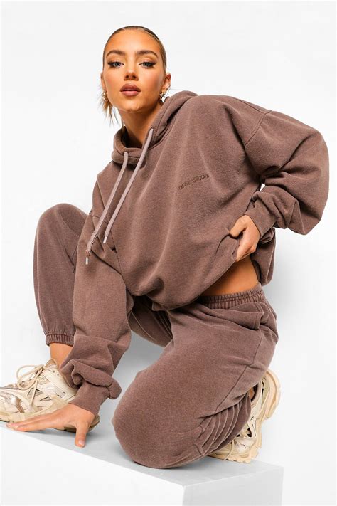 Ofcl Studio Overdyed Marl Tracksuit Tracksuit Women Tracksuit Outfit