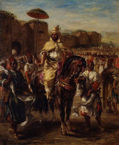 The Sultan Of Morocco And His Entourage · Eugène Delacroix · Stiftung