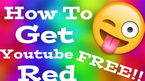 Get Youtube Red For Free Youtube