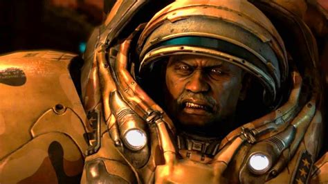 Jim Raynor Saves General Horace Warfield On Char Starcraft 2 A Card
