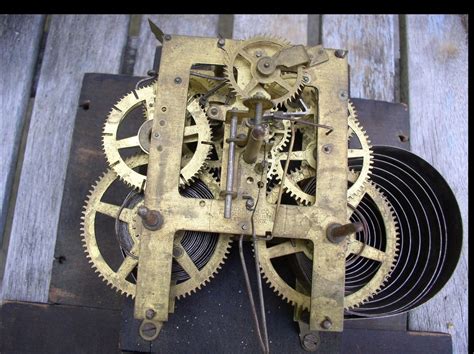 Antique E Ingraham Mantel Shelf Clock Movement Parts Repair Antique