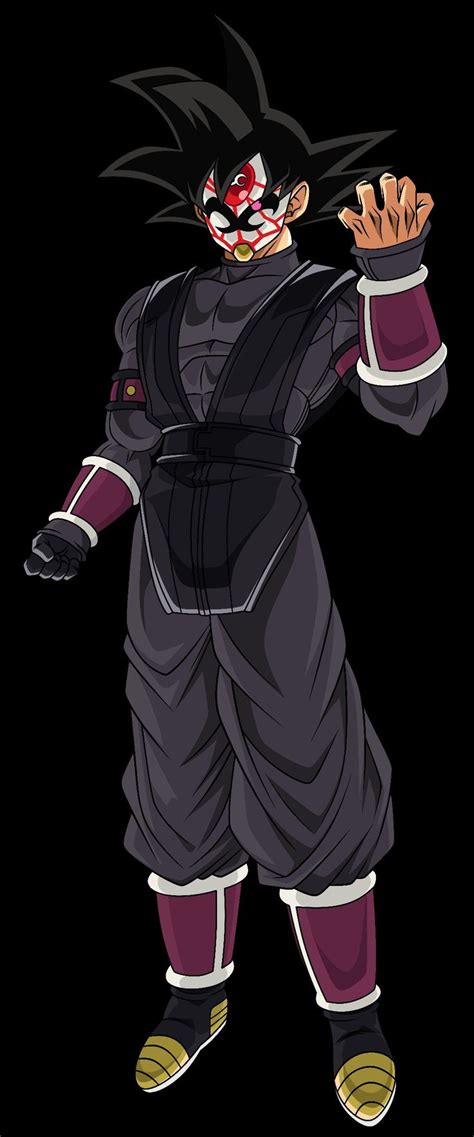 Goku Black Saiyajin Enmascarado Carmes Crimson Masked Saiyan In Anime Dragon Ball Super