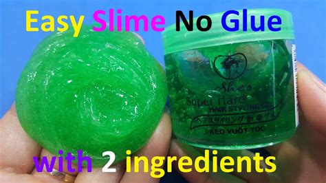 Diy Slime Without Glue Make Slime With Hair Gel Just 2 Things Youtube