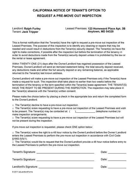 Routine Inspection Property Inspection Letter To Tenant Template