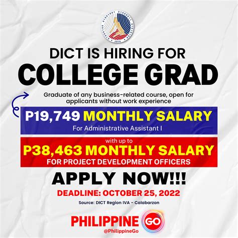 Dict Region 4a Is Hiring Until October 25 2022 Apply Now