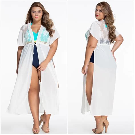 Plus Size Beach Dress Cover Up Tunics For Beach Dresses Saida De Praia Robe De Plage Swimwear
