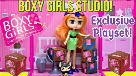 New Boxy Girls Studio Playset With Exclusive Seven Doll And Boxy Girl