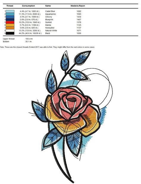 Rose Machine Embroidery Designs Rose Embroidery Flowers Etsy Uk