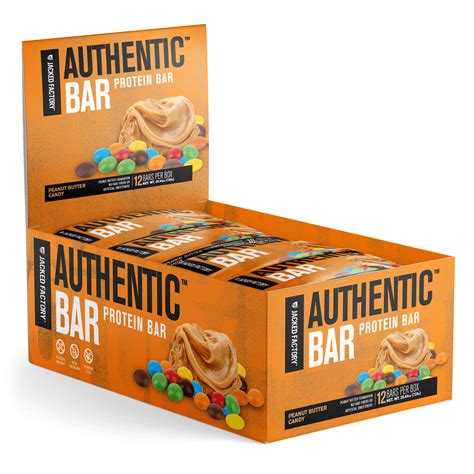 Buy Jacked Factory Authentic Bar Peanut Butter Candy Protein Bars