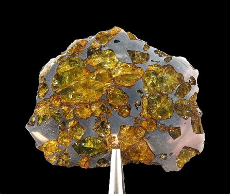 Imilac Pallasite Meteorite Slab Circa 1822 26 Grams Imilac Atacama