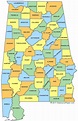Alabama County Map - AL Counties - Map of Alabama
