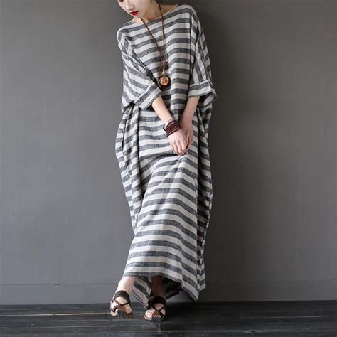 Striped Oversized Maxi Dress Casual Dresses For Women Maxi Dress
