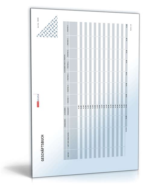 Eine tabelle (aus lateinisch tabella wörtlich für „das täfelchen und übertragen auch „die tafel) ist eine geordnete zusammenstellung von texten oder daten. Geschäftsbuch blanko | Vorlage zum Download