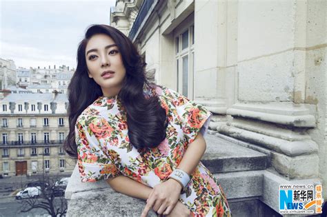 Chinese Actress Zhang Yuqis Graceful Photos In Paris Peoples Daily