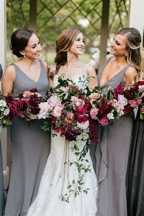 ️ 40 Burgundy Wedding Bouquets For Fall Winter Wedding