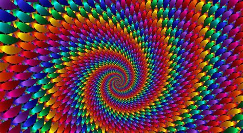 An Image Of A Colorful Spiral Design