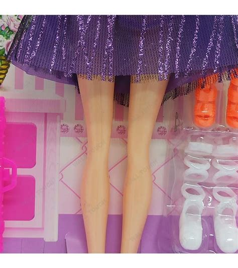 Buy Girl Angela Stylish Barbie Doll Purple Online