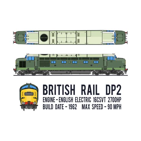 British Rail Dp2 Diesel Electric Locomotive Train Diagrams T