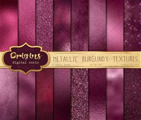 Metallic Burgundy Textures By Digitalcurio On Deviantart