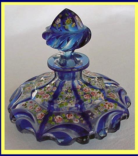 Antique French Blue Cut Glass Perfume Bottle Hp For Sale Classifieds