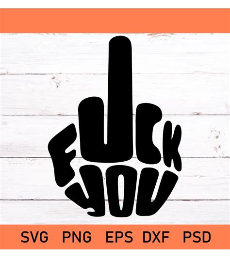 Drawing Illustration Art Collectibles Digital Cut File Design Clipart Icon Fuck You Svg Up