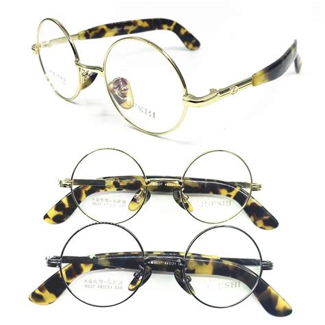vintage small round 44mm tortoise acetate eyeglass frames full rim man women brand new glasses