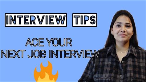 Interview Tips Ace Your Next Job Interview Youtube