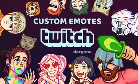 Create Custom Twitch Emotes By Darynna Fiverr
